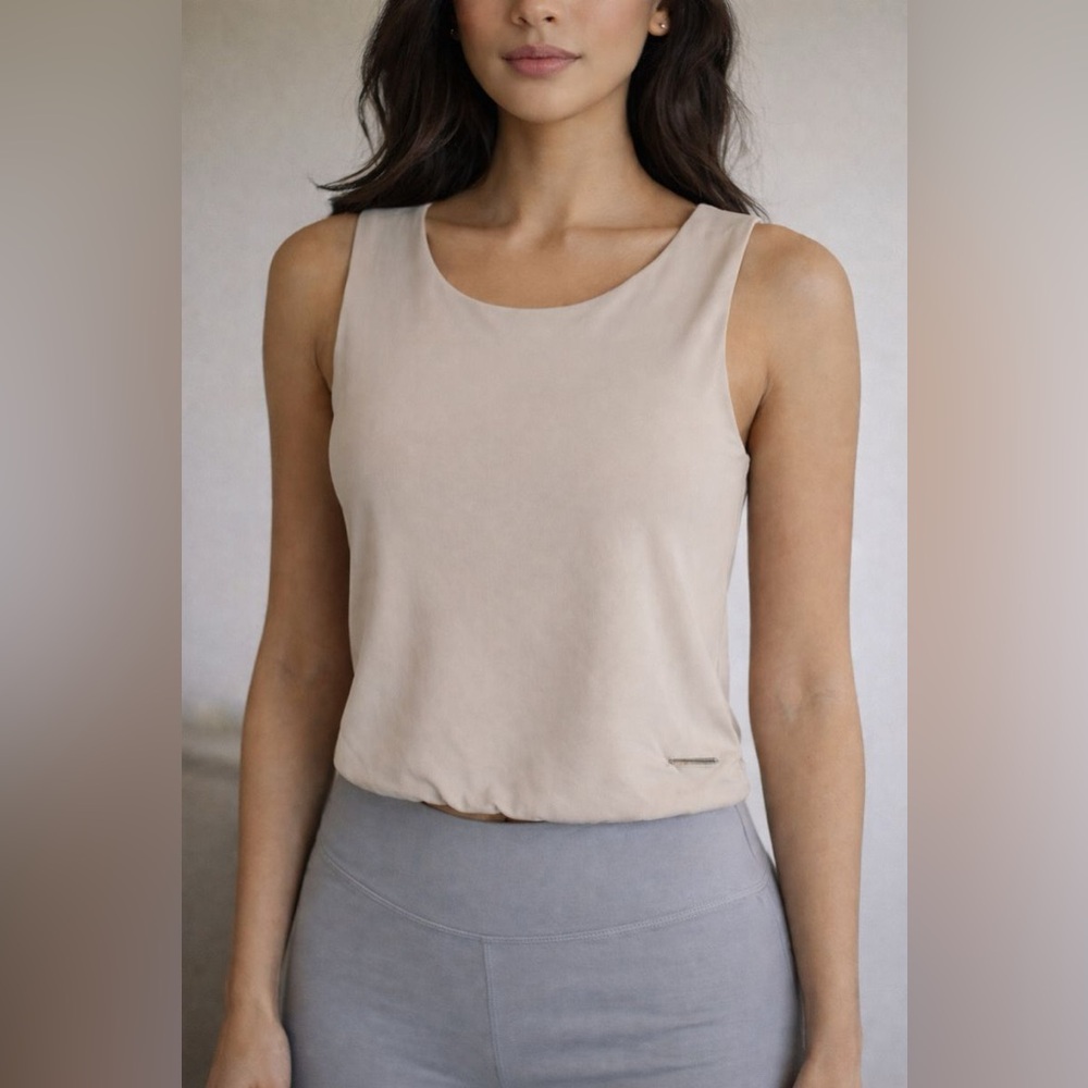 Young LA Cropped Doubled-Lined Tank